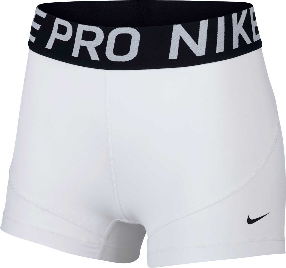 Nike Women's Pro 3" Training Short (White/Black/Black, Medium) Walmart.com