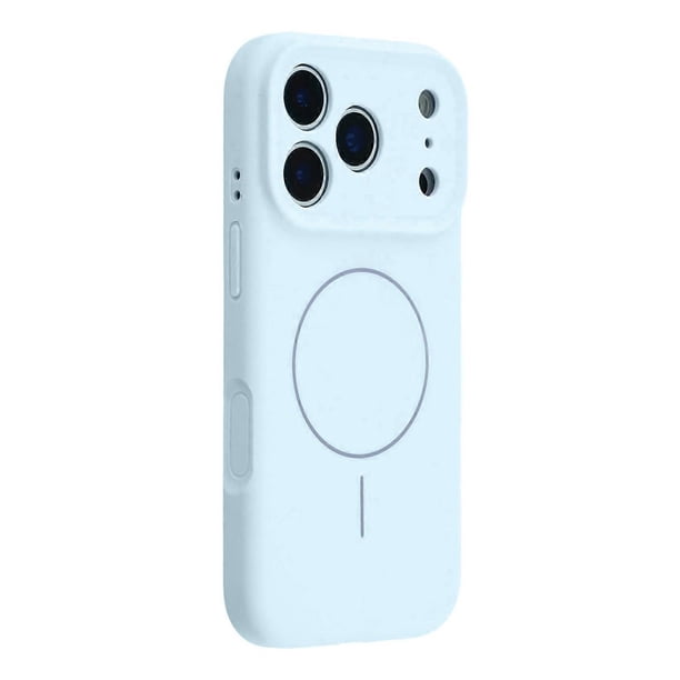 For iPhone 17 Pro Case Compatible with MagSafe Liquid Silicone + PC Phone Cover with Camera Touch Co