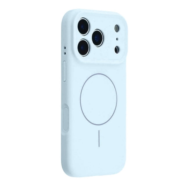For iPhone 17 Pro Case Compatible with MagSafe Liquid Silicone + PC Phone Cover with Camera Touch Co