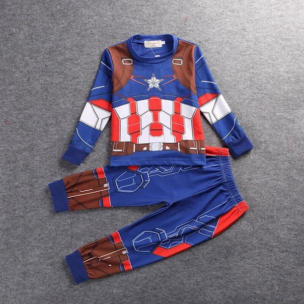 Pijamas de Superhéroes para niños, conjunto de ropa de dormir para niños pequeños, bata infantil para niños, Pijamas de Año Nuevo para niños, Pijamas de Navidad