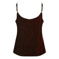 thumbnail image 5 of Glisme Tank Tops For Women Bling Tank Tops For Casual Slim Crop Top Short Sleeve Sleeveless V Neck Solid Color Tank Top Camisole Regular Fit T Shirt, 5 of 5