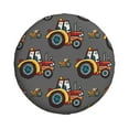 thumbnail image 2 of Easygdp Cartoon Tractor Wheel Sun Guard, Spare Tire Cover,Universal Trailer Suv Truck Camper Travel,Easy To Install And Remove -16 Inch, 2 of 9