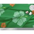 thumbnail image 2 of Soimoi Green Cotton Duck Fabric Floral Decor Fabric Printed Yard 42 Inch Wide, 2 of 3