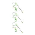 thumbnail image 1 of Barras de llavero con cuentas de 3 piezas, artesanías de llavero con cuentas de Metal chapado, accesorios de llavero de Metal en para Kit de verde, 1 of 9
