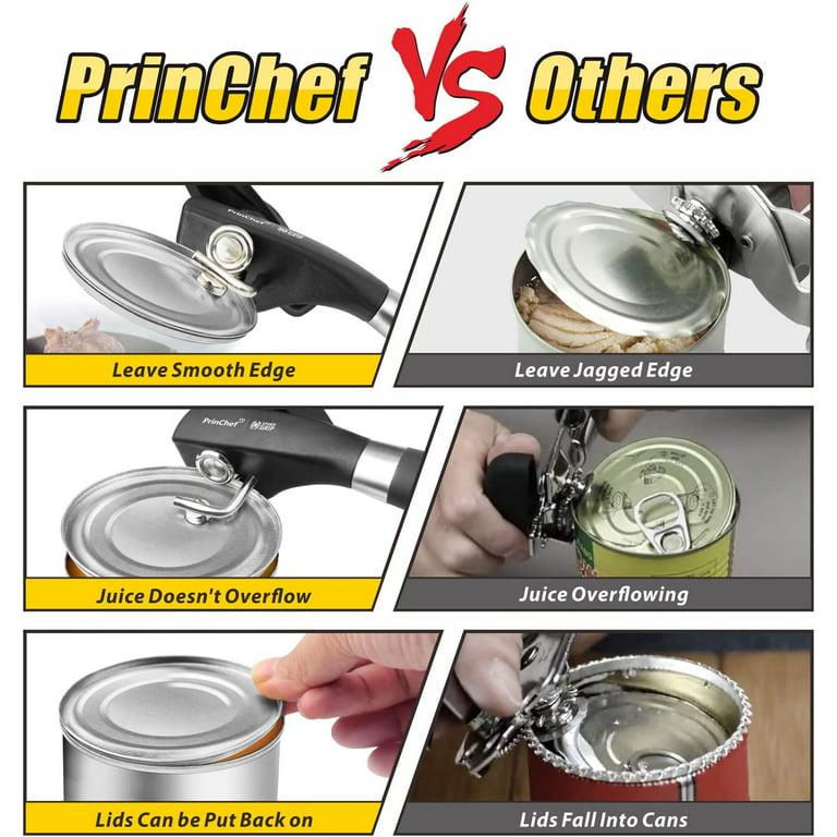 New Kitchen Can Opener Manual with Magnet Smooth Edge Side Cut