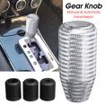 thumbnail image 3 of VALINK Universal Carbon Fiber Manual Transmission Stick Gear Shift Knob with 3 Adaptors, 3 of 8