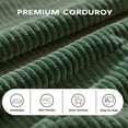 thumbnail image 6 of AAQZ 87" Corduroy Sofa Couch for Living Room, 3 Seater Deep Seat Comfy Couch in a Box, 2 Cushions, 2 Pillows Tool-Free Setup,Green, 6 of 12