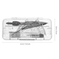 thumbnail image 2 of Drawing Tools Set with Compass, Protractor, Divider, Ruler, Pencil, , and Eraser for School and Office Use, 2 of 7