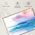thumbnail image 6 of Elephant Stock Washed Sunset Wall Art - Horizontal Canvas Wall Art - Living Room Wall Decor - Abstract Canvas - Turquoise And White Decor By Aimee Del Valle - 24" x 16", 6 of 8