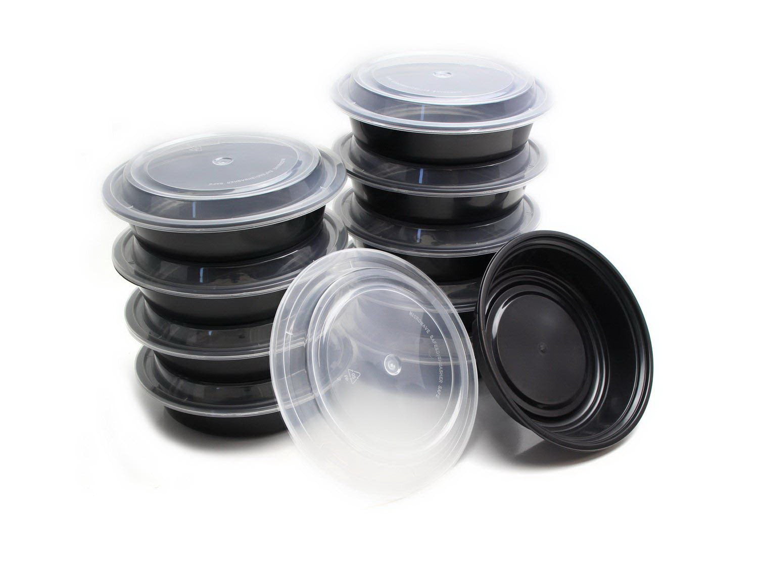 24-oz Microwave Round Container with Lid - 150 Pack (260671)