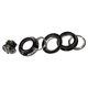 thumbnail image 2 of Soidarity Auriculares para bicicleta de montaña de 44MM, rodamiento de horquilla delantera para bicicleta, tapa sellada, piezas de aleación para Ciclismo Negro Soidarity OD001846-01, 2 of 6