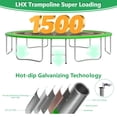 thumbnail image 6 of LHX Trampoline for Kids 12FT 14FT 16FT Outdoor Trampolines with Basketball Hoop, Safety Enclosure Net, Lights, Sprinklers, Socks, Recreational Heavy Duty Trampoline, 1500 LBS Loading, Easy to Install, 6 of 9