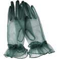 thumbnail image 2 of Verde oscuro: guantes cortos de mujer para bailes de graduación, fiestas de té y bodas, 2 of 5