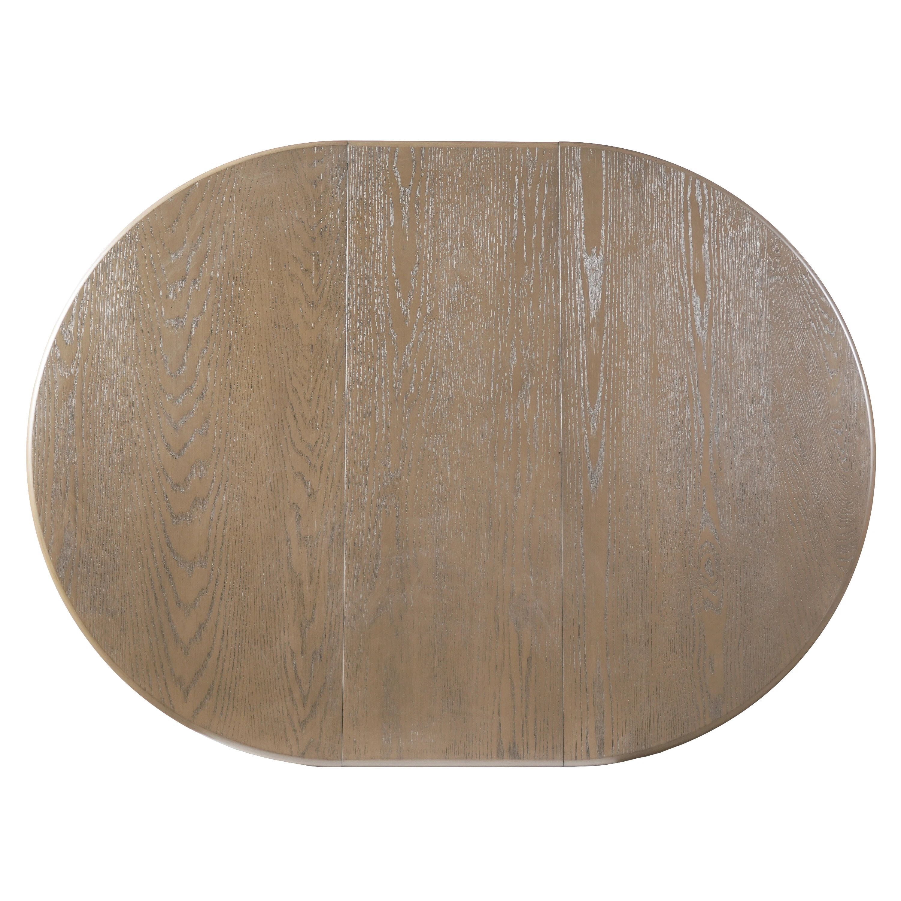 Euroco 47"-63" Extendable Round Dining Table for 4-6,Modern Oval Kitchen Table with Removable Leaf and Heavy Duty Wood Base,Space Saving for Kitchen Living Room,Espresso
