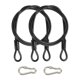 thumbnail image 1 of Cable de Seguridad Uxcell, Cable de Alambre de Seguridad Trenzado de Acero Inoxidable Recubierto con Doble Lazo para Equipaje de Viaje Candado de Bicicleta Negro 5 ft x 3/16"(5mm), 1 of 7