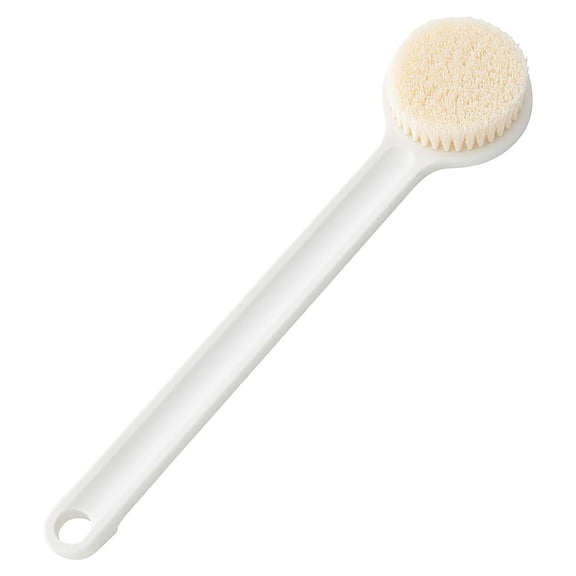 Body Brush for Dry Brushing – Long Handle Soft Nylon Bristles – 14.17x3.15x1.18 in