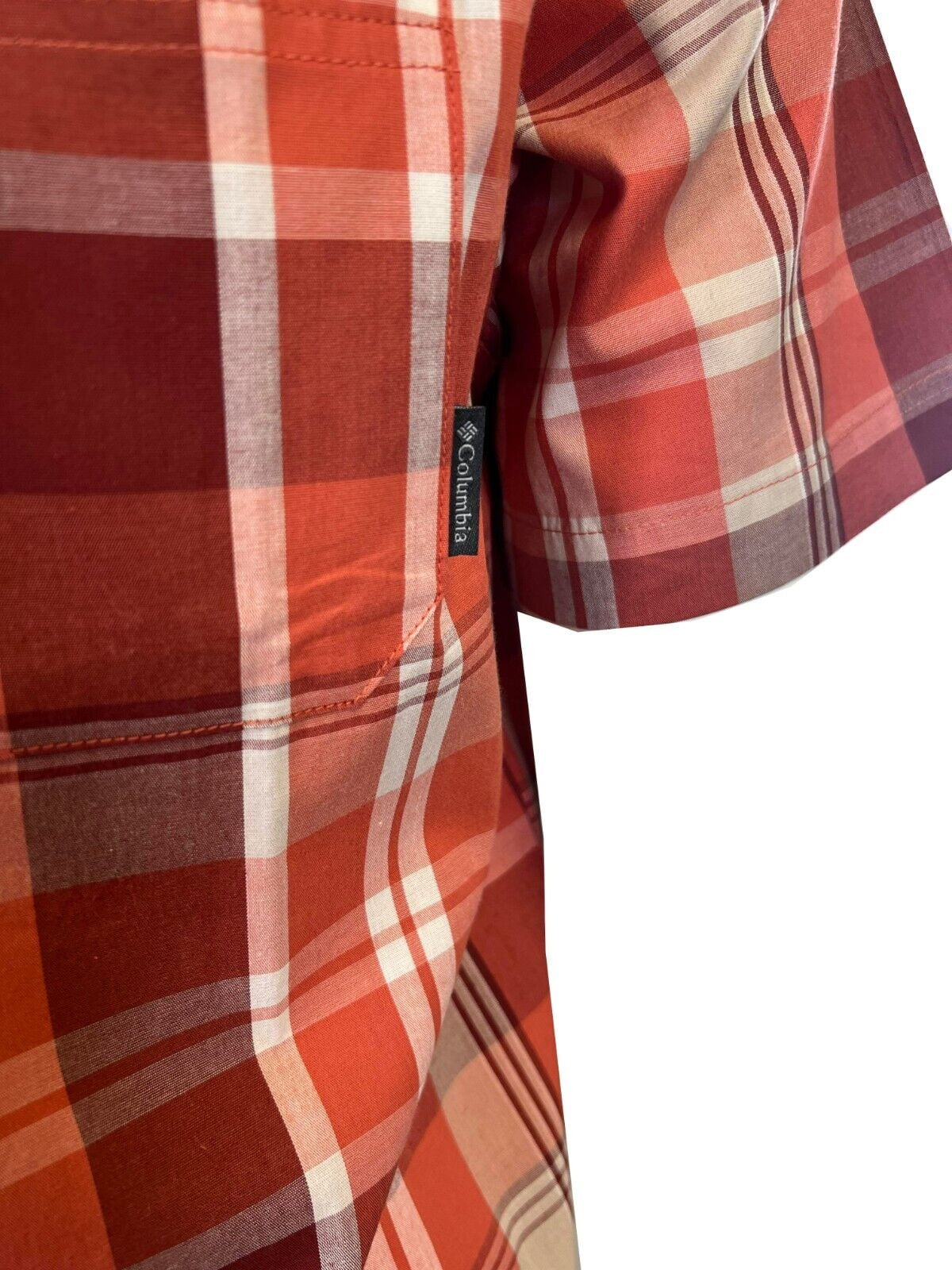 Columbia Toscana Multi Plaid - Camicia Uomo Manica Corta In Cotone (Taglie Disponibili, Rosso Quadri)