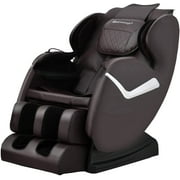 BestMassage Massage Chair,Electric Shiatsu Full Body Zero Gravity Massage Recliner Chair Built-in Heat，Brown