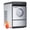Silver-X90 Pro, variant on Upstreman 22lbs/24H Bullet Ice Maker Countertop, 9 Bullet Ice Cubes in 6 Min, Self-Cleaning Portable Ice Machine with Basket and Scoop, Removable Water Tank, for Home Kitchen Office RV Camping, Black