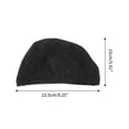 thumbnail image 4 of Gorros de Natación Elásticos Únicos 1 Pc 5.91"x9.25" Gris Negro, 4 of 6
