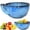 Sky Blue, variant on Self Rinsing Berry Bowl, The Original Artisan Swirling Berry Bowl, 3D Print Berry Colander with Vortex Fruit Washing Design, Stoneware Fruit Rinse Bowl for Kitchen Counter(Navy)