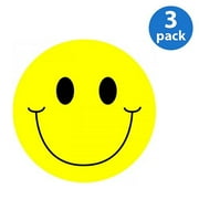 (3 pack) (3 Pack) Ashley, ASH10011, Smile Face Magnetic Whiteboard Eraser, 1 Each, Yellow