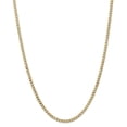 thumbnail image 1 of 14K Yellow Gold 3.35mm Semi-Solid Curb Link Chain 20 Inch, 1 of 5