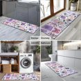 thumbnail image 2 of Purple Gothic Cat Crystal Pattern Kitchen Rug Mat,Kitchen Runner Rugs Non Skid Washable,Decorative Kitchen Floor Mats for Kitchen,Sink,Laundry,17"X47", 2 of 5