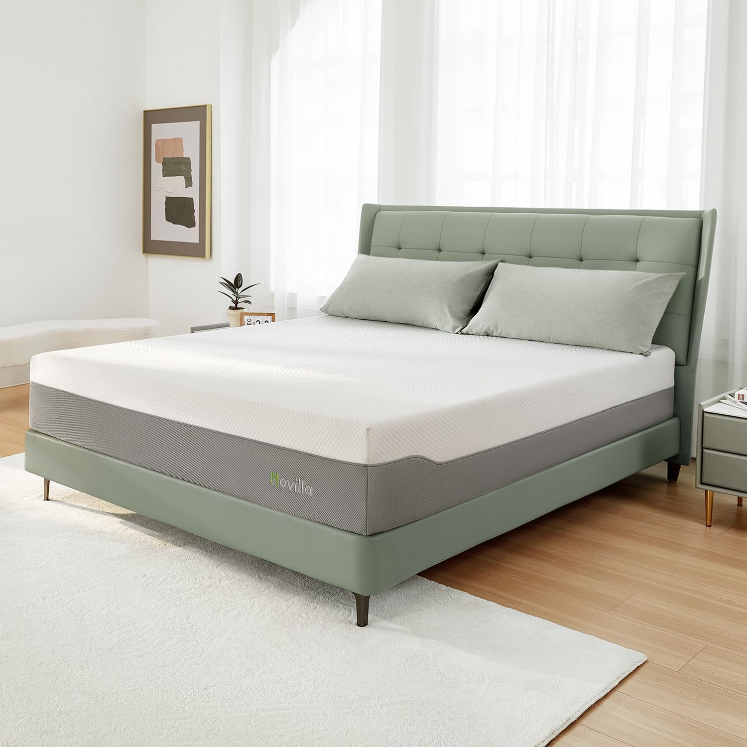 CHAOKANG Full Size Mattress, 12 Inch Foam Mattress in a Box, Gel Memory Foam Mattress for Pressure Relief & Motion Isolation, Bed Mattresses with Medium Soft