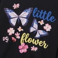 thumbnail image 4 of PatPat Girls Outfit Set Butterfly Graphic Print Sweatshirt and Sweatpants 2 Piece Kids Clothes Jogger Pants Long Sleeve Size 4-12 Years, 4 of 11