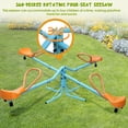thumbnail image 3 of Aukfa Teeter-Totter Seesaw Home Playground Equipment for Kids Outdoor Indoor, 360-Degree 4 Seater Swivel Seesaw, 3 of 8