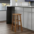 thumbnail image 4 of Winsome Carrick Square Seat Bar Stool, Teak Finish, 4 of 9