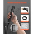 thumbnail image 3 of KFFKFF Wall-Mounted Shower System with 12-Inch Square Rain Shower Head and Handheld Spray, Bathroom Fixtures with Brass Valve and Trim Kit, Matte Black, 3 of 9