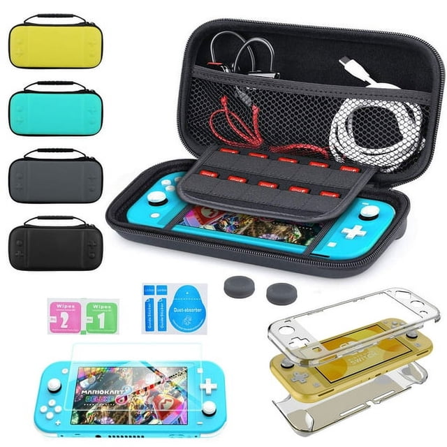 Estuche de transporte compatible con Nintendo Switch Lite 2019, estuche protector rígido de viaje portátil para consola y accesorios Nintendo Switch Lite