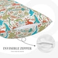 thumbnail image 3 of Lsque Sea Animal Pattern Pillow Case – Soft & Cozy Throw Pillow Cover, Hypoallergenic Cushion Case for Sleeping Women with Envelope Closure-16"x24", 3 of 6
