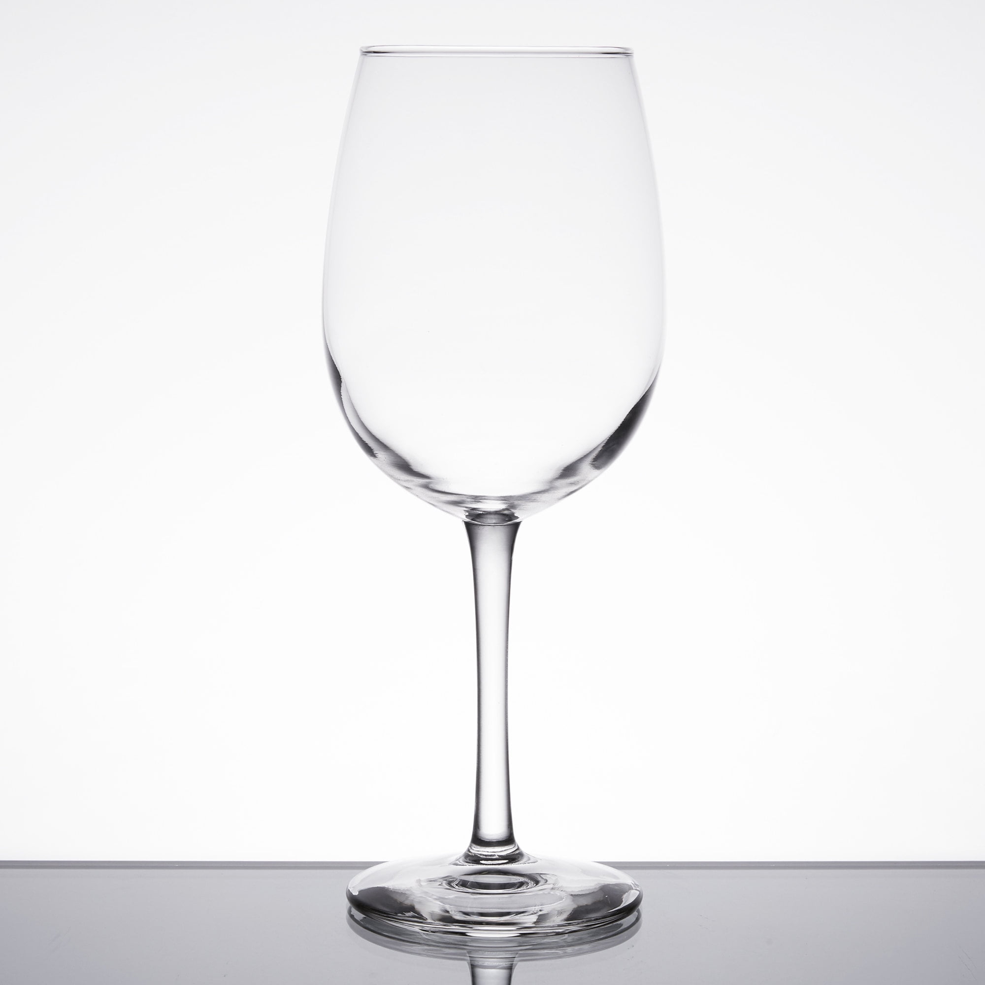 Set of 4 Libbey Glass Vina Valentine's Day Red Stem 16oz Wine Glasses 