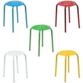 thumbnail image 2 of Flash Furniture Plastic Nesting Stack Stools, 17.5"Height, Assorted Colors (5 Pack), 2 of 10