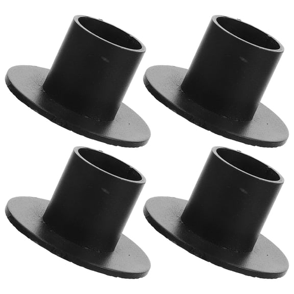 FOMIYES 4Pcs Black Metal Candle Stick Holder Decorative Pillar Candle Holders for Indoors