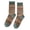 A-Green347, variant on Socks Retro Nordic Fair Isle Pattern Double Knit Ethnic Style Stackable Mid Calf Socks Outdoor Activities Casual Footwear