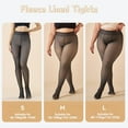 thumbnail image 2 of Fleece Lined Leggings Tights Women, Plus Size Opaque Thermal Pants Tights for Winter, Womens Fleece Lined Tights Fake Translucent Pantyhose Thermal, 2 of 7