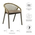 thumbnail image 6 of Modway Meadow Outdoor Patio Dining Chairs Set of 2, Oatmeal, 6 of 7