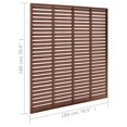 thumbnail image 3 of vidaXL Louver Fence WPC 180x180 cm Brown, 3 of 3