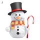 thumbnail image 2 of Gwong Decoración hogareña Pegatina de pared atractiva Superficie lisa PVC Muñeco de nieve Modelo de vidrio de Navidad Calcomanía para uso diario Gwong 21083351, 2 of 6