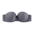 thumbnail image 6 of YOTMKGDO Womens Tube Top, Bandeau Bras for Women Nude Bra No Show Strapless Pushup Bras Lift Bra Women Upwingsbra Wirefree Non Underwear Push up Bra Gray Size 40, 6 of 8