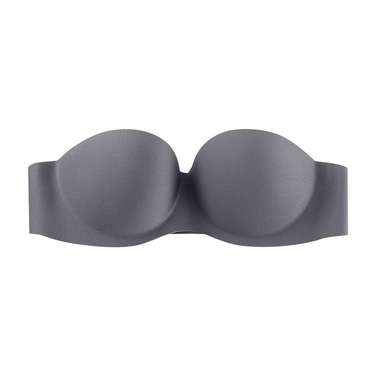 Calvin Klein Underwear Women's Unlined Strapless Bra Grey