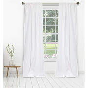 Vera MIRWH=12 /15038 Pole Top Curtains - Window Curtain Panel Set - Embroidered - 2 Panels - 40"W x 84"L - White