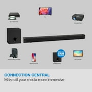 iLive v5.0 Bluetooth 2.1 Channel 32 Soundbar with Wireless Subwoofer, ITBSW222B, Black