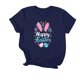 thumbnail image 1 of Puntoco Liquidación de camisetas cortas para mujer Camiseta de manga corta con cuello redondo y estampado para mujer Camiseta de manga corta con cuello redondo, 1 of 3