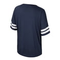 thumbnail image 3 of Women's Colosseum  Navy Michigan Wolverines Treasure Oversized Sequin T-Shirt, 3 of 3