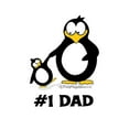thumbnail image 3 of CafePress - Number 1 Dad Penguin White T Shirt - Men's White Classic Cotton T-Shirts, 3 of 4